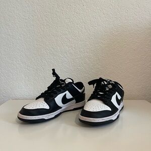 Nike Black & White Panda Dunk Low Retro Sneakers